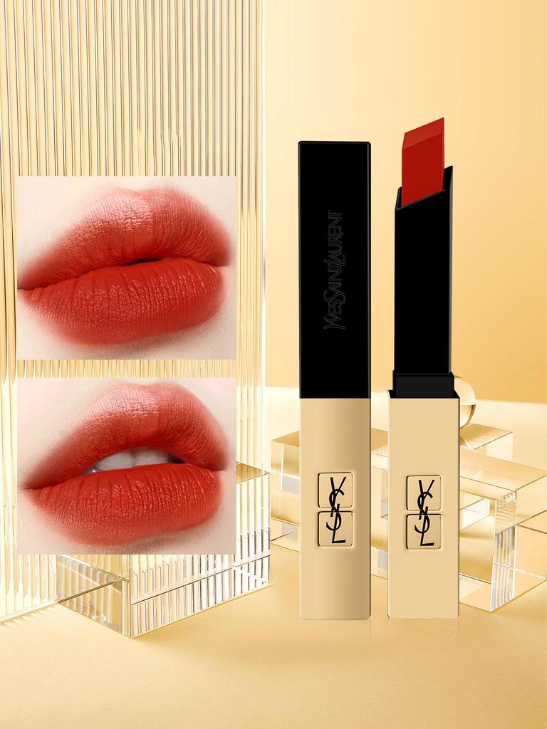 Yves Saint Laurent Rouge Pur Couture The Slim Leather-Matte Lipstick-0.08 Oz./2.2g  #21#1966