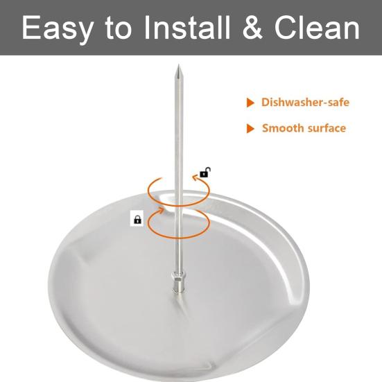 Вертикальный шампур Al Pastor для тако-кебаба с 2 съемными шипами 8-дюймовая решетка для шаурмы