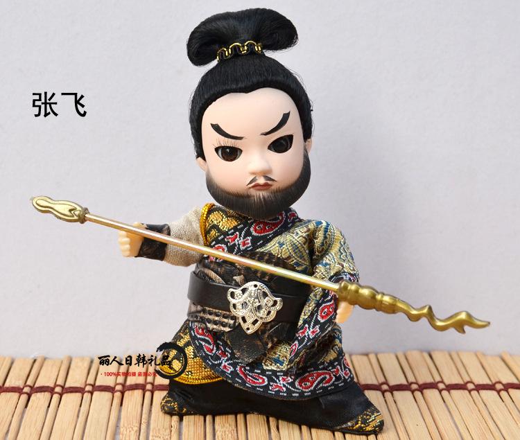 Beijing Tangrenfang Peking Opera Silk Doll, Chinese Traditional Folk Craft Figurine