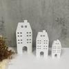 House Candle Molds Multiple Window House Resin Molds for Making Candle Cake Fondant Room Decorations Gypsum Ornaments