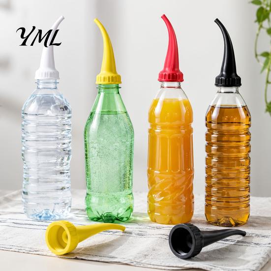 Automatic Watering Spout Bottle Cap Plant Spout, Adjustable Flow Curved Pipe Mouthpiece, 3D Plastic Attachment Print Lightweight Portable Irrigation