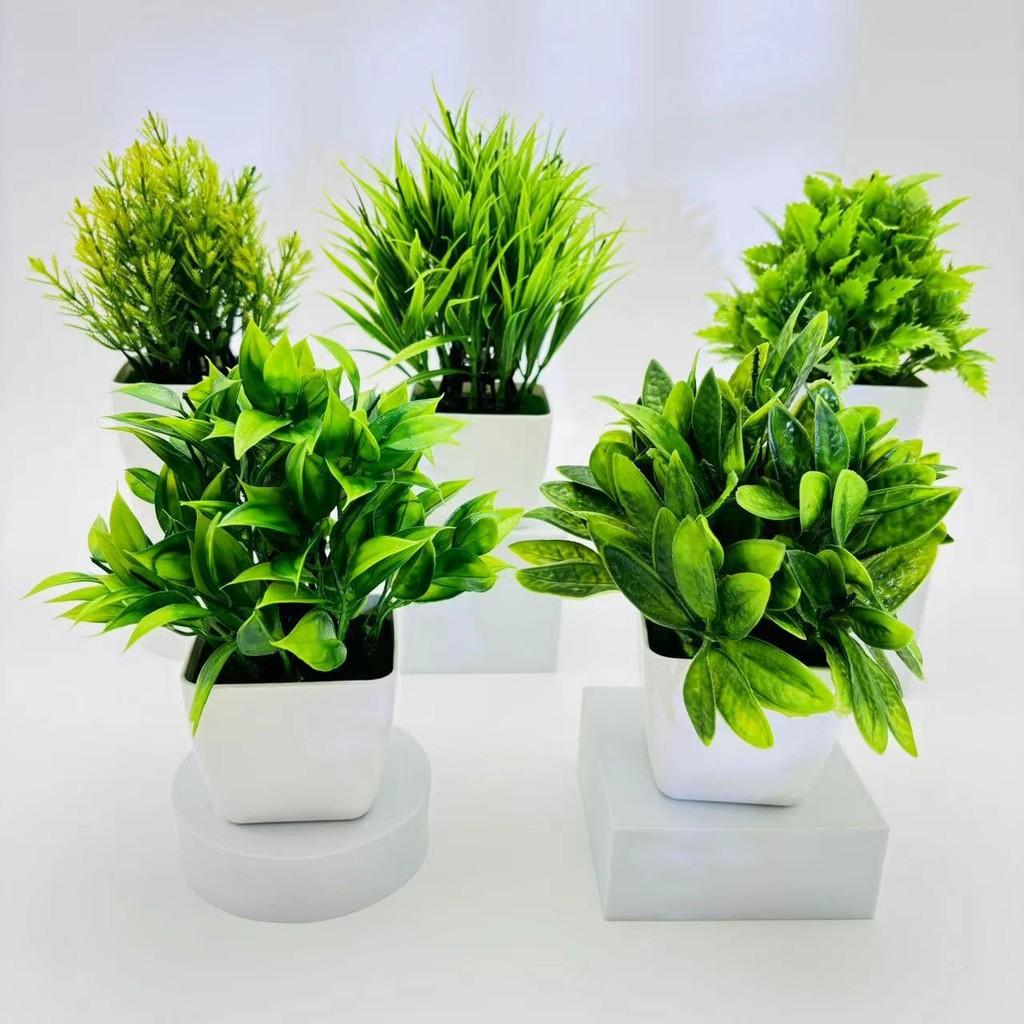 Myrica Rubra Leaf Citrus Leaf Faux Green Potted Plant Home Decor And Gift