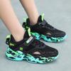 Boys' Sports Shoes Children's Shoes Breathable Hollow Medium and Large Children's Non-slip Primary School Running Shoes