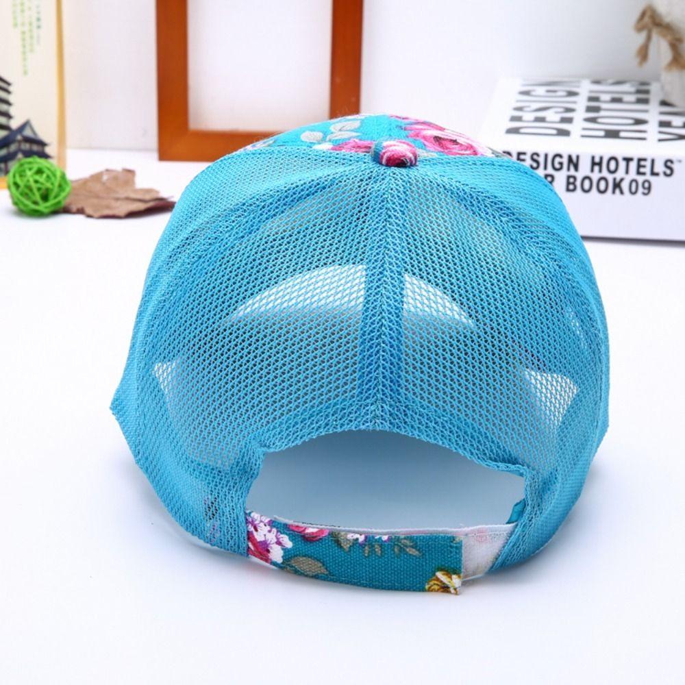 Flower Printed Fishing Cap Mesh Hip Hop Sun Hat New Baseball Cap Summer Autumn Outdoor