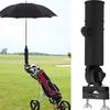 Universal Golf Cart Umbrella Holder Adjustable Golf Trolley Umbrella Stand Clip Buggy Baby Pram Wheelchair Umbrella Bracket