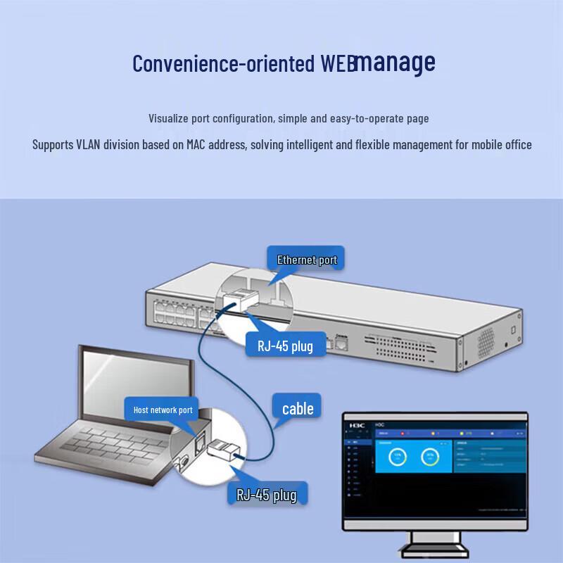 H3C S1850V3-20P-HI 20-Port Managed Gigabit Switch