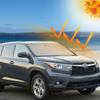 Переднее лобовое стекло, козырек, подходит для Toyota Highlander 2008-2013, УФ-отражатель, складной автомобильный солнцезащитный козырек, автомобильный солнцезащитный козырек на лобовое стекло для Toyota Highlander