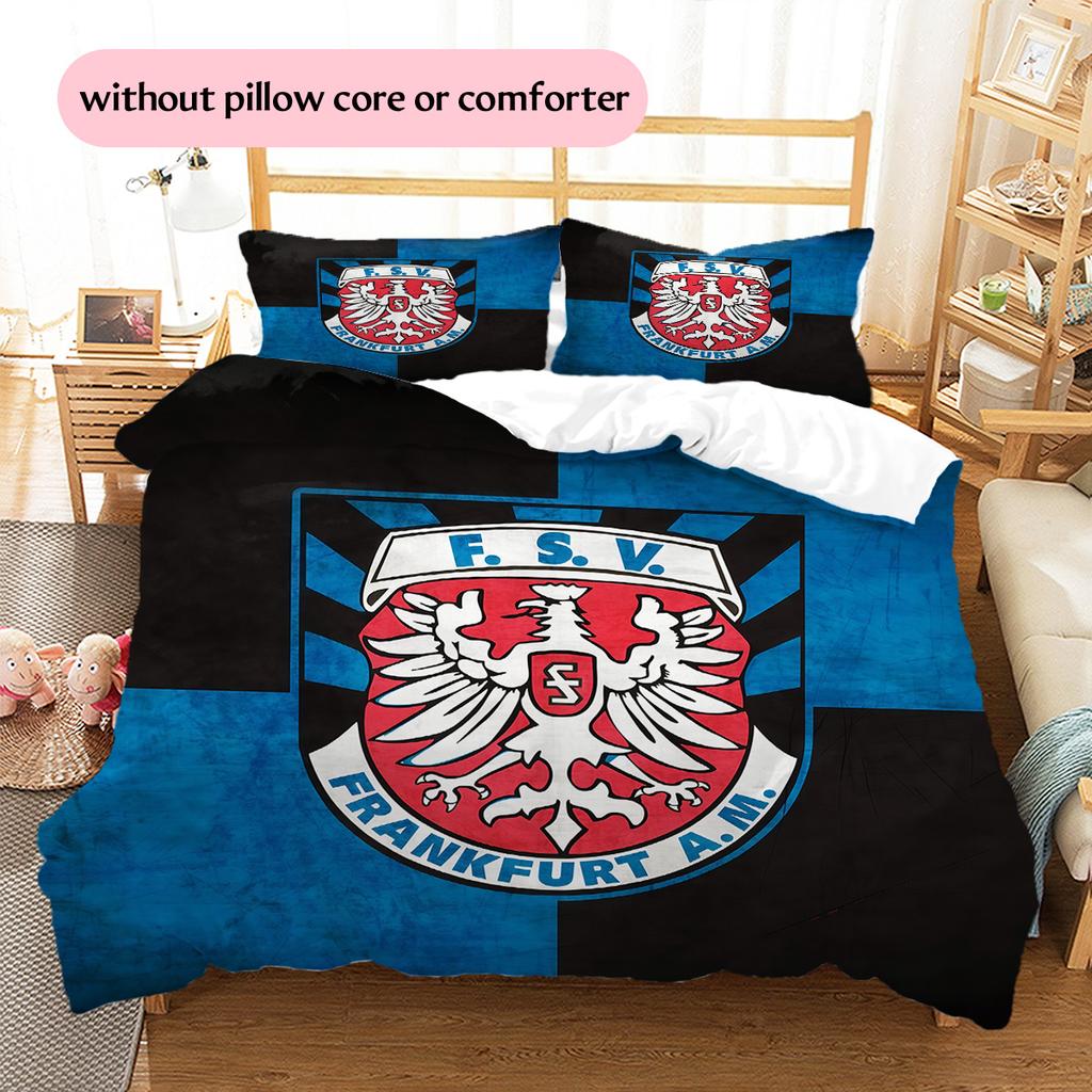 FSV Frankfurt Pattern Bedding Quilt Set Home Decoration Gift (1 * duvet cover + 2 * pillowcase without core).xwn