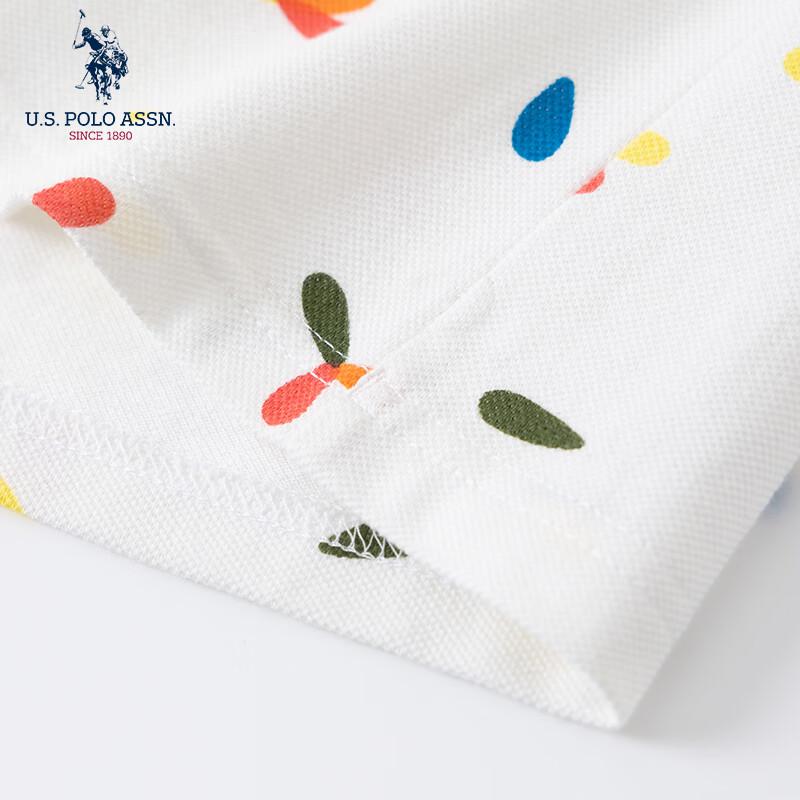 U.S. Polo Assn. Женская однотонная хлопковая футболка-поло с коротким рукавом