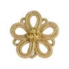 Golden Chinese Frog Buttons Flower Fastener Tang Suit Buttons  Handcraft Accessories