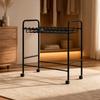Clothing Organizer Space-Saving Iron Clothing Rack with Side Handles for Dressing Area, Bedroom