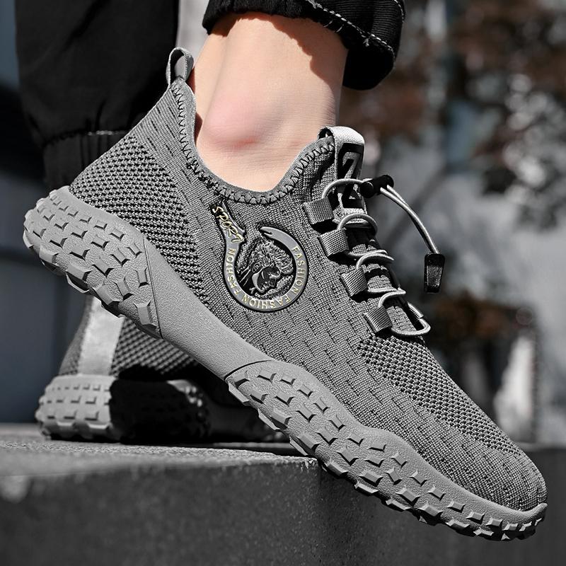 Летняя мужская повседневная обувь с дышащей сеткой, мужские лоферы, уличная прогулочная обувь, мокасины, мужская обувь