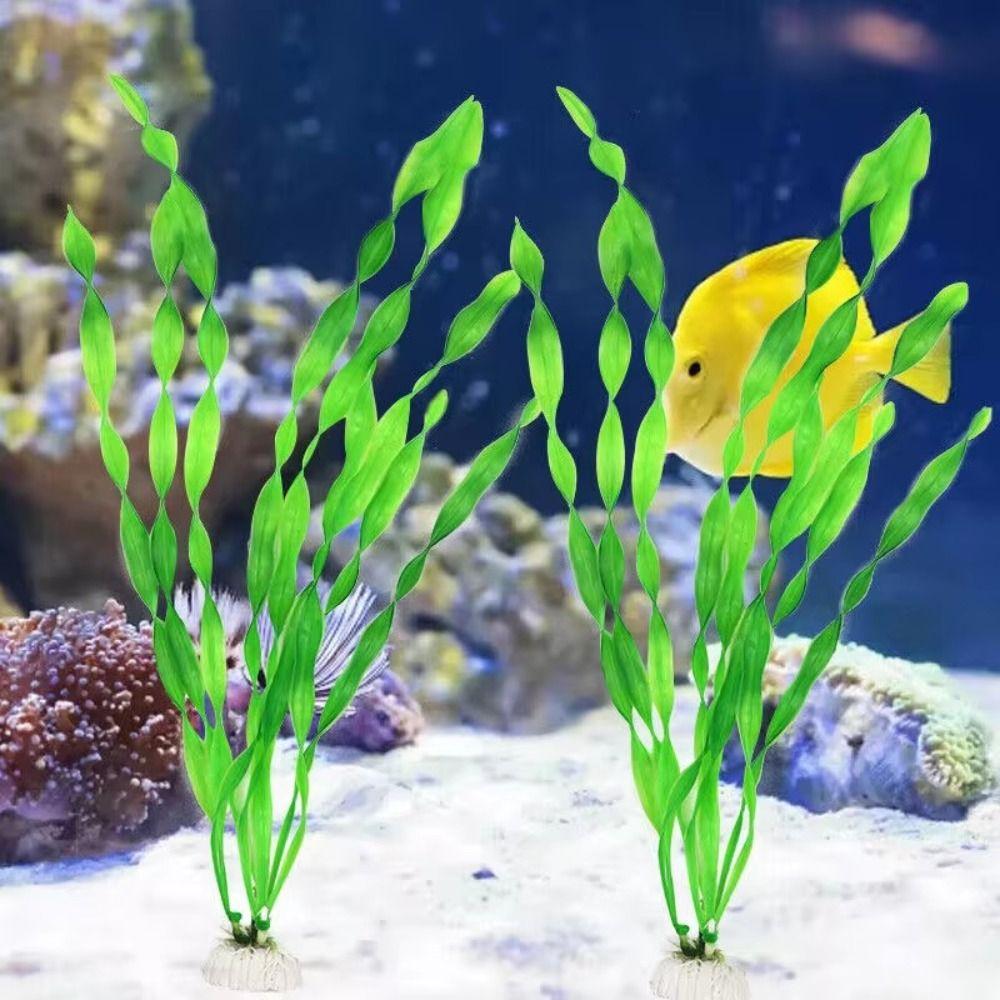 10pcs Plastic Aquarium Plants Creative Underwater Plants Artificial Seaweed Water Grass Tabletop