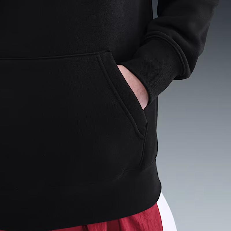 Nike Клубные толстовки мужские черные с капюшоном утепленные FN3860-010