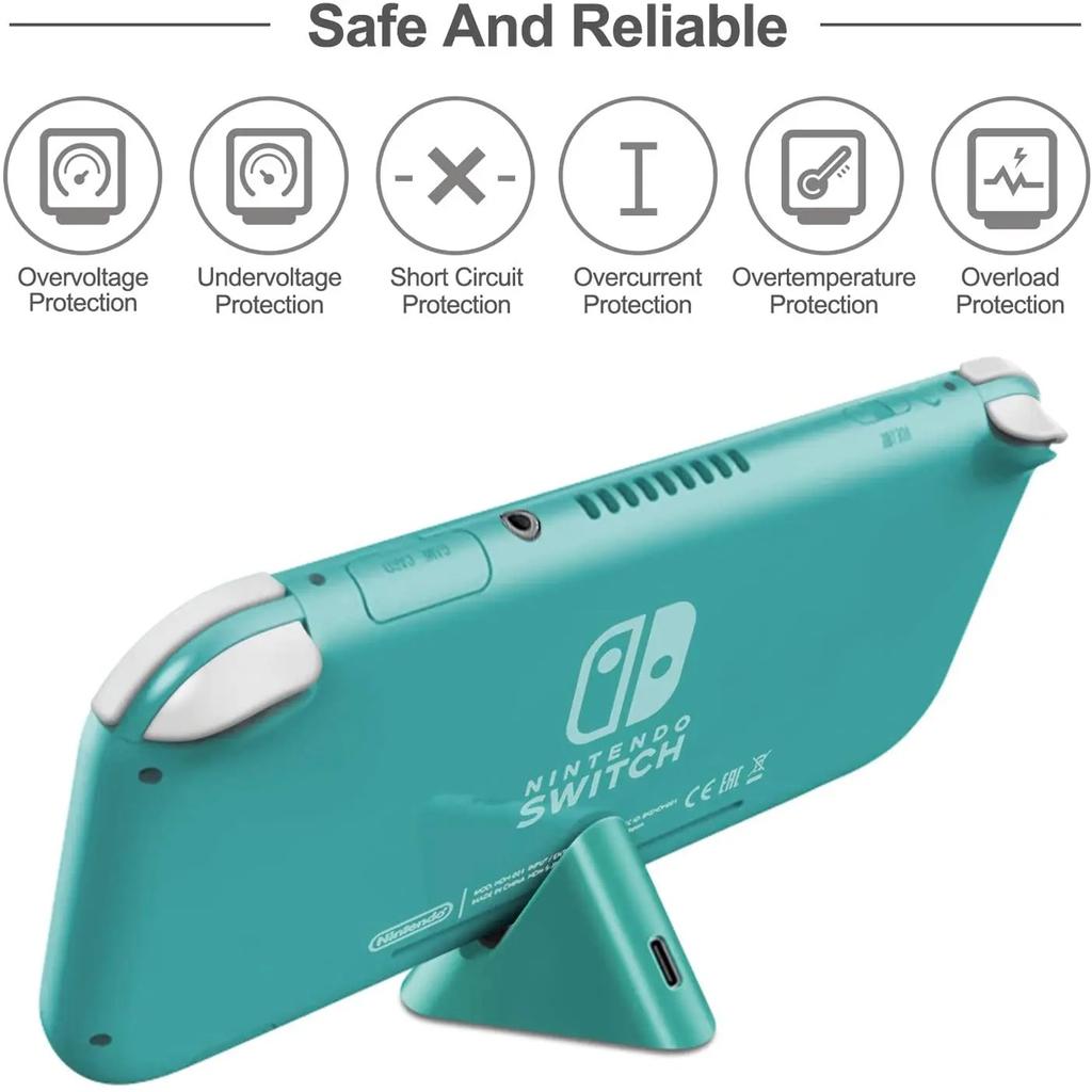 Charging Dock for Nintendo Switch Lite and Nintendo Switch, Portable Mini Charging Stand Charge Docking Station