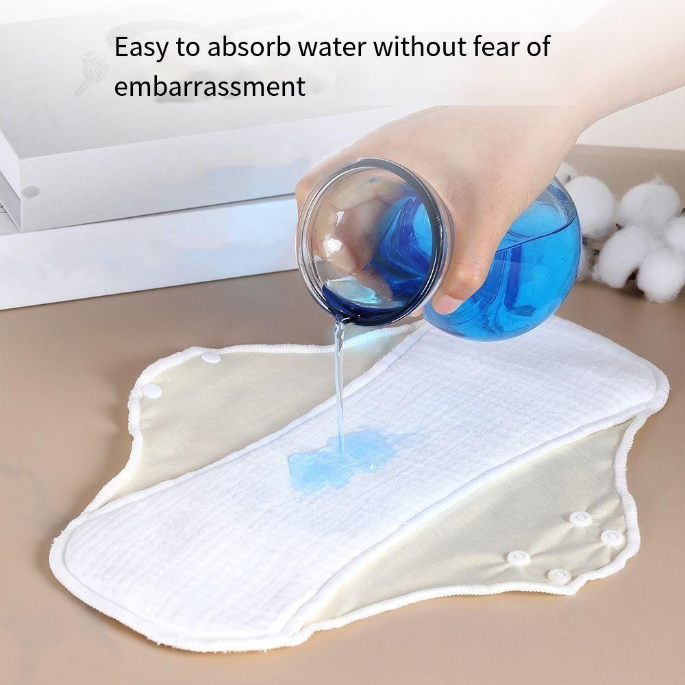Стираемые менструальные тканевые прокладки 33 см Большие ежедневные прокладки Нижнее белье Гигиеническая салфетка Защита от мочи