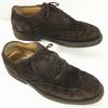 SAXONE Size 8 (26.5cm) British Vintage Crepe Sole Wingtip Dark Brown Men's(USED)