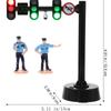 Safety Traffic Toy Light Signs Mini Traffic Light Building Blocks Mini Stop Model Toys  Kids Gift
