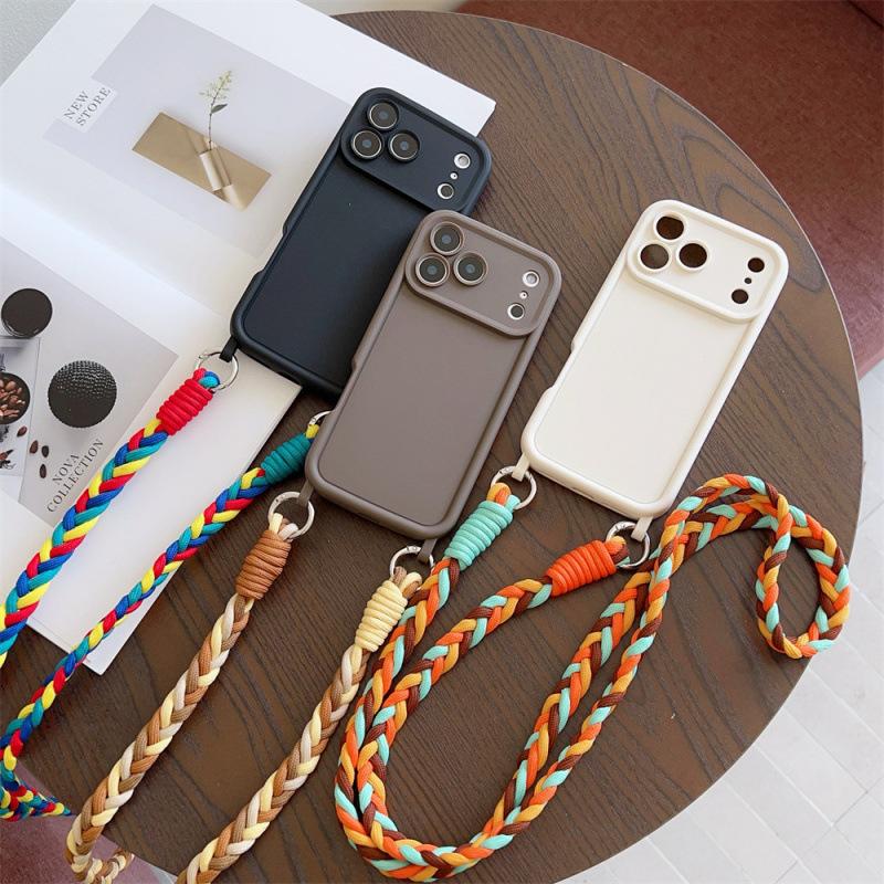 Мягкий силиконовый чехол-подвеска через плечо из ТПУ для APPLE IPhone Air 17 16 15 Plus 14 13 12 11 Pro Max SE 2026 Ремешок-шнурок