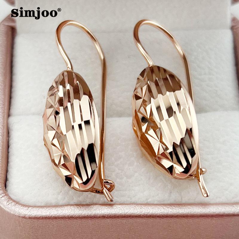 SIMJOO Мода Серьги-клипсы Темперамент Личность Геометрические Гладкие