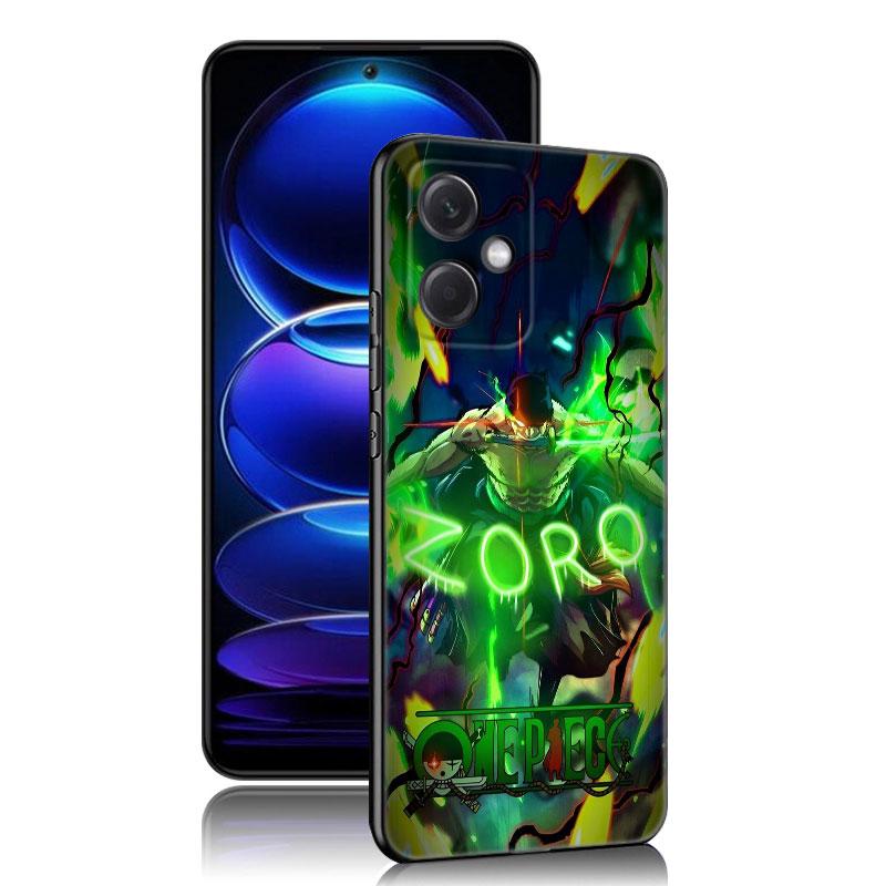 Anime Roronoa Zoro Black Silicone Phone Case For Xiaomi Redmi Note 10 11 11S 12 13 4G 8 9 11T Pro 5G Plus 8T 9S 10S 12S