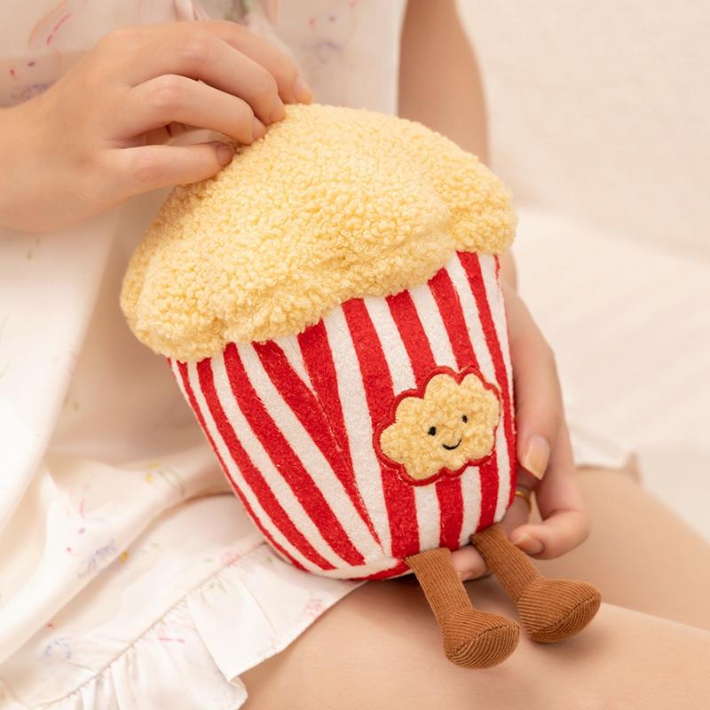 Humanoid Movie Film Snack Plush Toy Stuffed Cola popcorn 3D Glasses Movie Cardboard Small Decor Plushie Prop Gift