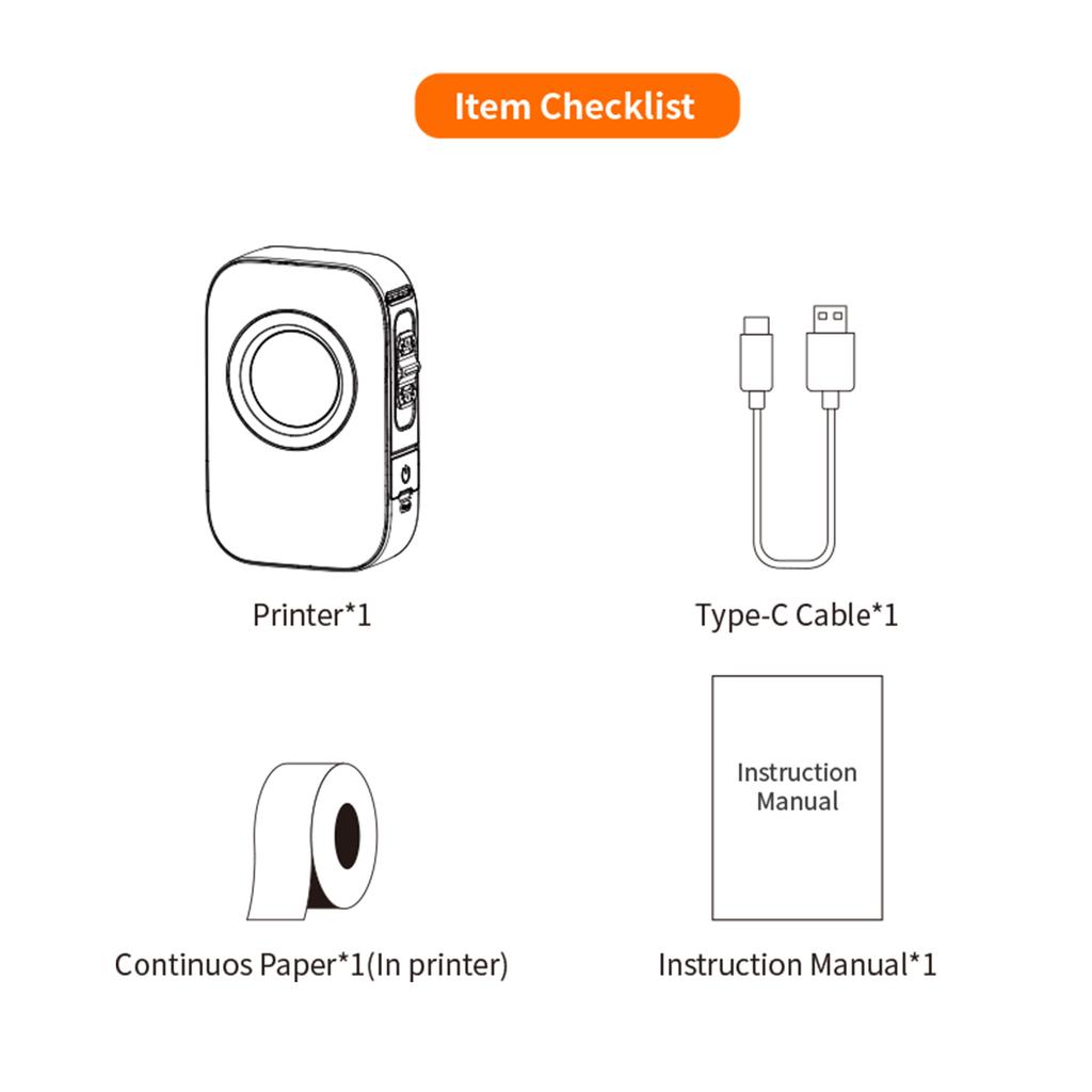 D30 PRO Принтер для этикеток Карманный смартфон Устройство для создания этикеток BT Беспроводная термопечать Поддержка 203DPI