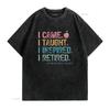 Retired Teacher T Shirt Retirement for s Women Appreciation Officially vintage Washed homme streetwear Casual Soft Stretched