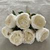 3 Bundles Silk PeoniesVintage Peonies Artificial Flowers Bouquets Fake Peonies Faux Peonies with Stems for Wedding Table Home Decor Bride
