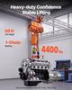 VEVOR 2000 kg Electric Chain Hoist, 6 m Lifting Height, Three-Phase Overhead Crane with 100 m Wireless Remote Control
