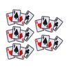 5pcs Poker Ace Clothes Patch Iron On Playing Card Applique DIY T Shirt Fabric Sticker