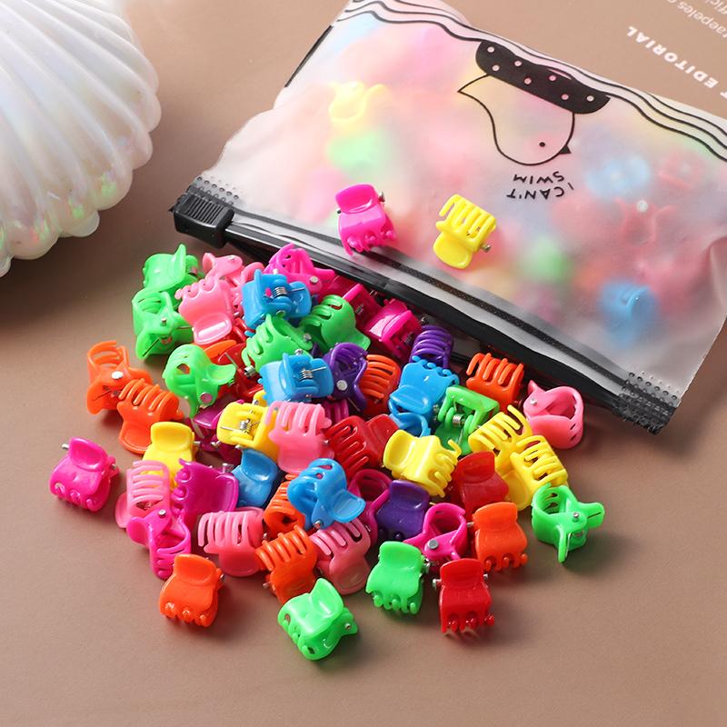 20 шт., красочные маленькие когти для волос, заколки с цветами для девочек, аксессуары для волос, детские головные уборы с героями мультфильмов, подарок