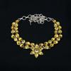 Citrine Gemstone : 925 Sterling Silver Handmade Multi Shape Gemstone Necklace Jewelry