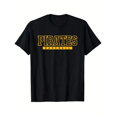Футболка бейсбольная Pittsburg Pirates для мужчин и женщин, для взрослых, с коротким рукавом, унисекс, для мужчин и женщин, лето