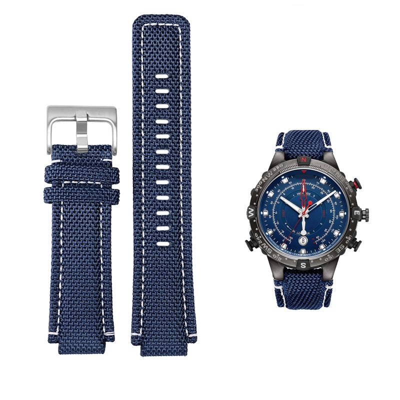Для мужских часов Timex tides TW2T76500/TW2T6300/TW2T6400 T2n721 Ремешок водонепроницаемый нейлоновый Ремешок 24*16 мм крепление к корпусу с инструментами Винтовые штифты