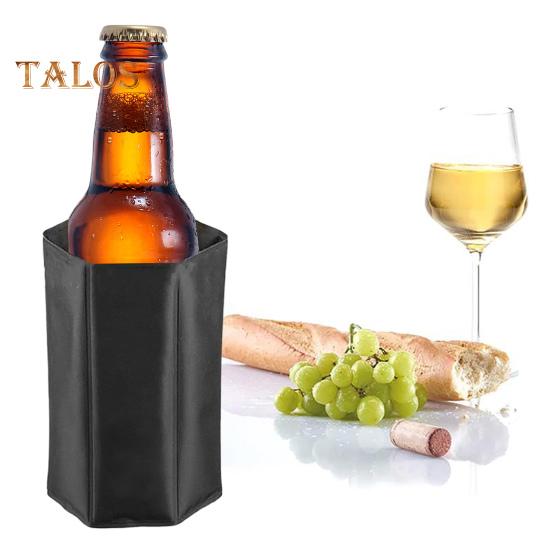 Охладитель для вина, мешок для льда, портативный быстрозамерзающий гель, складная лента-застежка, универсальный уличный охладитель для бутылок пива для пикника, напитков, шампанского