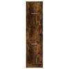 Apothecary Cabinet Smoked Oak 30x41x118 cm Engineered Wood