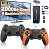 Обновленная беспроводная ретро-игровая консоль, Retro Game Stick 4K с более чем 20 000 игр и 9 встроенными эмуляторами, Plug and Play видеоигры для телевизора, 2.4G