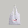 Niche Design Commuter Shoulder Bag 2025 New Korean Style Striped Large Capacity Letter Print Simple Versatile Fabric Bag