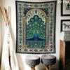 Peacock Wall Tapestry Aesthetic Wall Hanging Printed Fabric Blanket Decorative Tapestries for Bedroom Living Room Home Decor