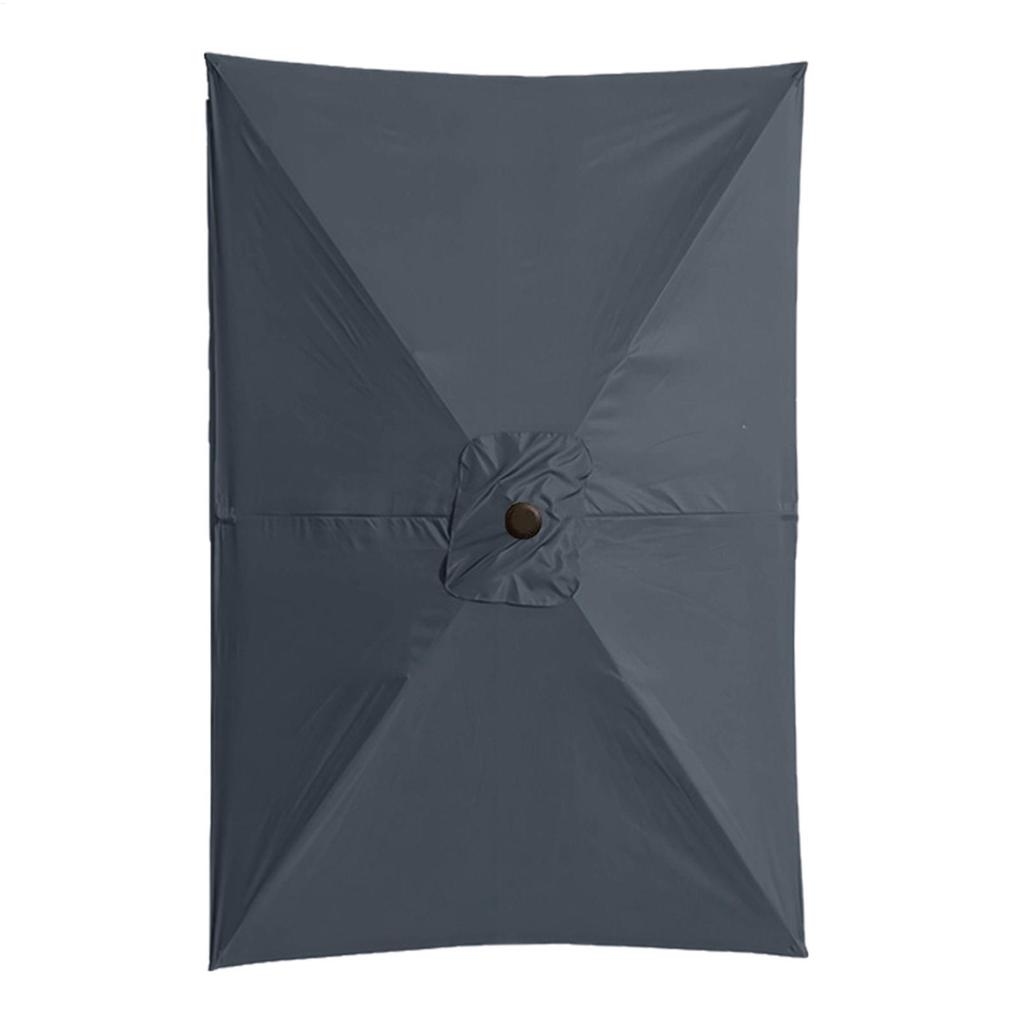 Replacement Umbrella Canopy 6.6X10 Ft Square Outdoor Shade Canopy Cover UV Protection Shade Waterproof Parasol Top Cover