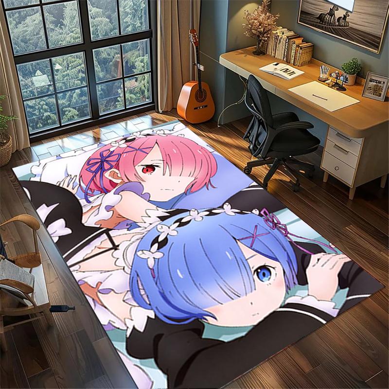 """ReZero"" Ковер Большой Площади Нескользящий Моющийся Напольный Коврик Комната Геймера Спальня Домашний Декор—kwq78"