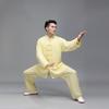 Китайская традиционная мужская форма тайцзи кунг-фу, одежда для боевых искусств, ушу, топ, брюки, тренировочный костюм размера плюс 2XL Tang