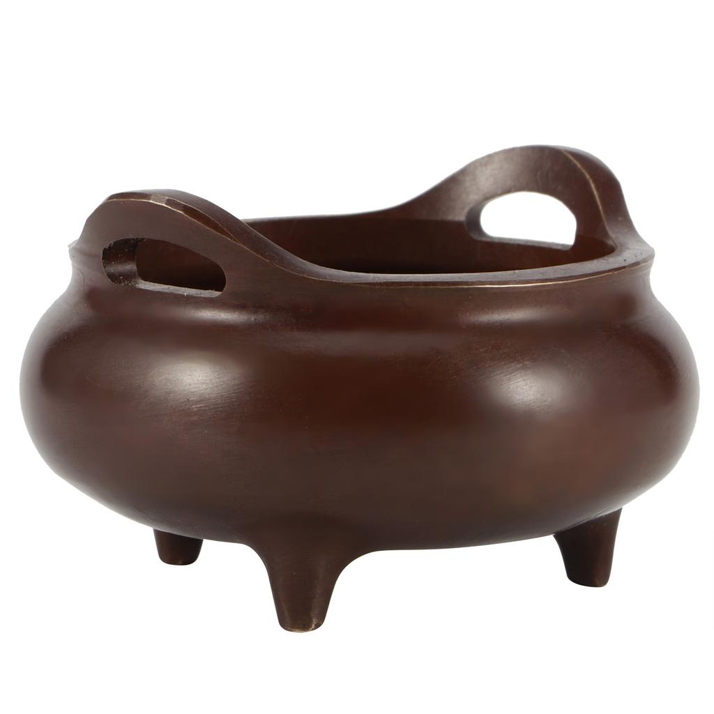 Изящные медные подставки для благовоний на трех ножках, бытовые поделки, буддийские принадлежности