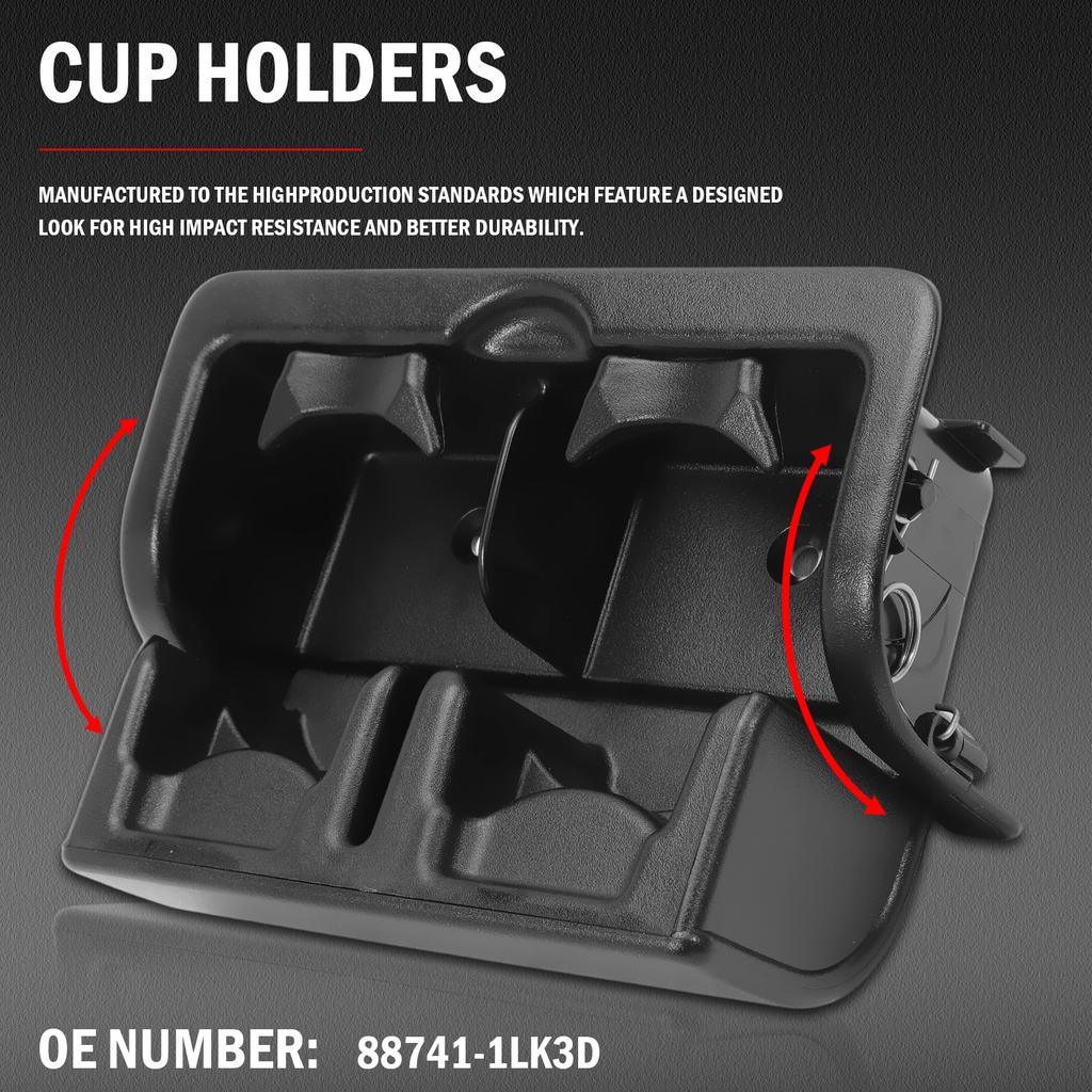 Console Cup Holder Rear Seat for 2012 2013 QX56 2014-2018 QX80 2017-2019 Armada 88741-1LK3D 887411LK3D