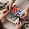 Acrylic Page Markers 4PCS Christmas Theme Diamond Painting Bookmarks, Creative DIY Art Kits, Holiday Party Favors Stress Relief Portable Book