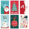 Decor Santa Claus Snowman Merry Christmas Card Greeting Postcard Message Note Cards Happy New Year