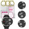 3x Apgo MATTE Hybrid Glass Screen Protector for Garmin Fenix 6, Tempered Glass Substitute, Non-cracking
