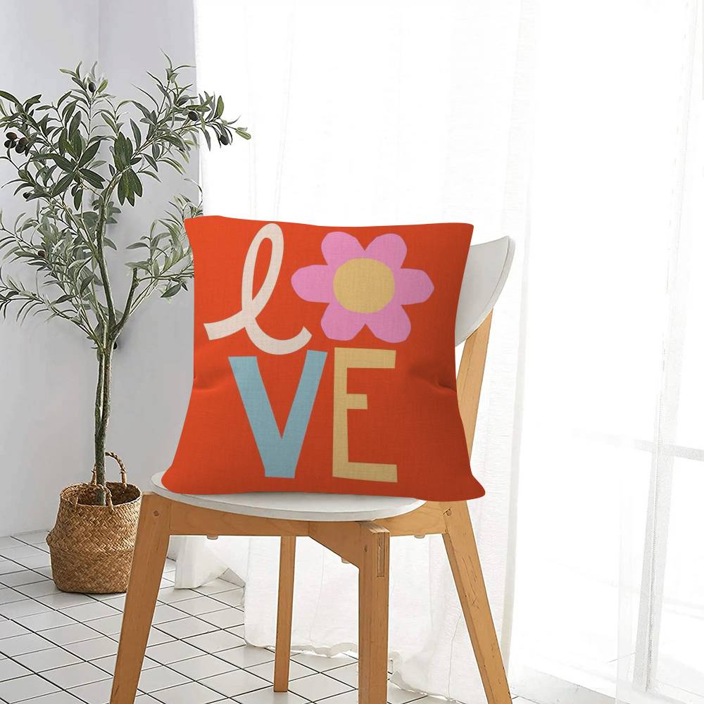 Любовь Мода Наволочка Мультфильм Подарок Чехол на Подушку Спальня Дом Диван Стул Сиденье Декор Наволочка