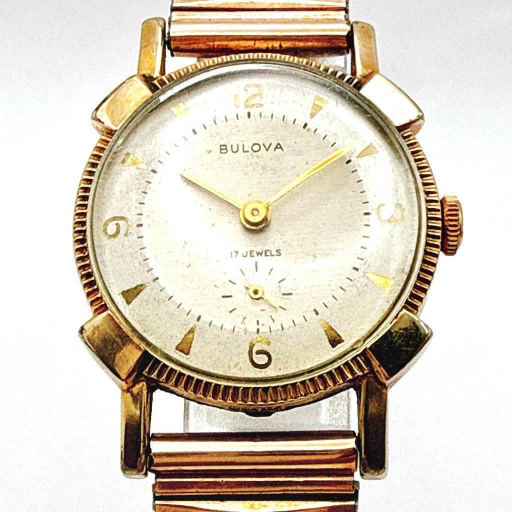 Б/У A134 [Рабочие/Винтажные] BULOVA Механические мужские часы с малым секундным циферблатом Ручной завод Унисекс